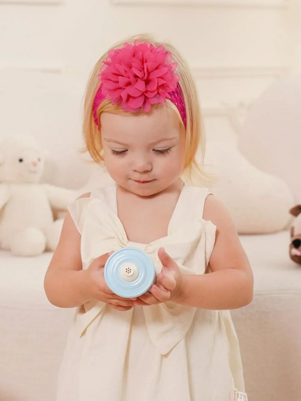 18pcs Baby Girls Soft Stretchy Headbands with Chiffon Flowers - Cute Hair